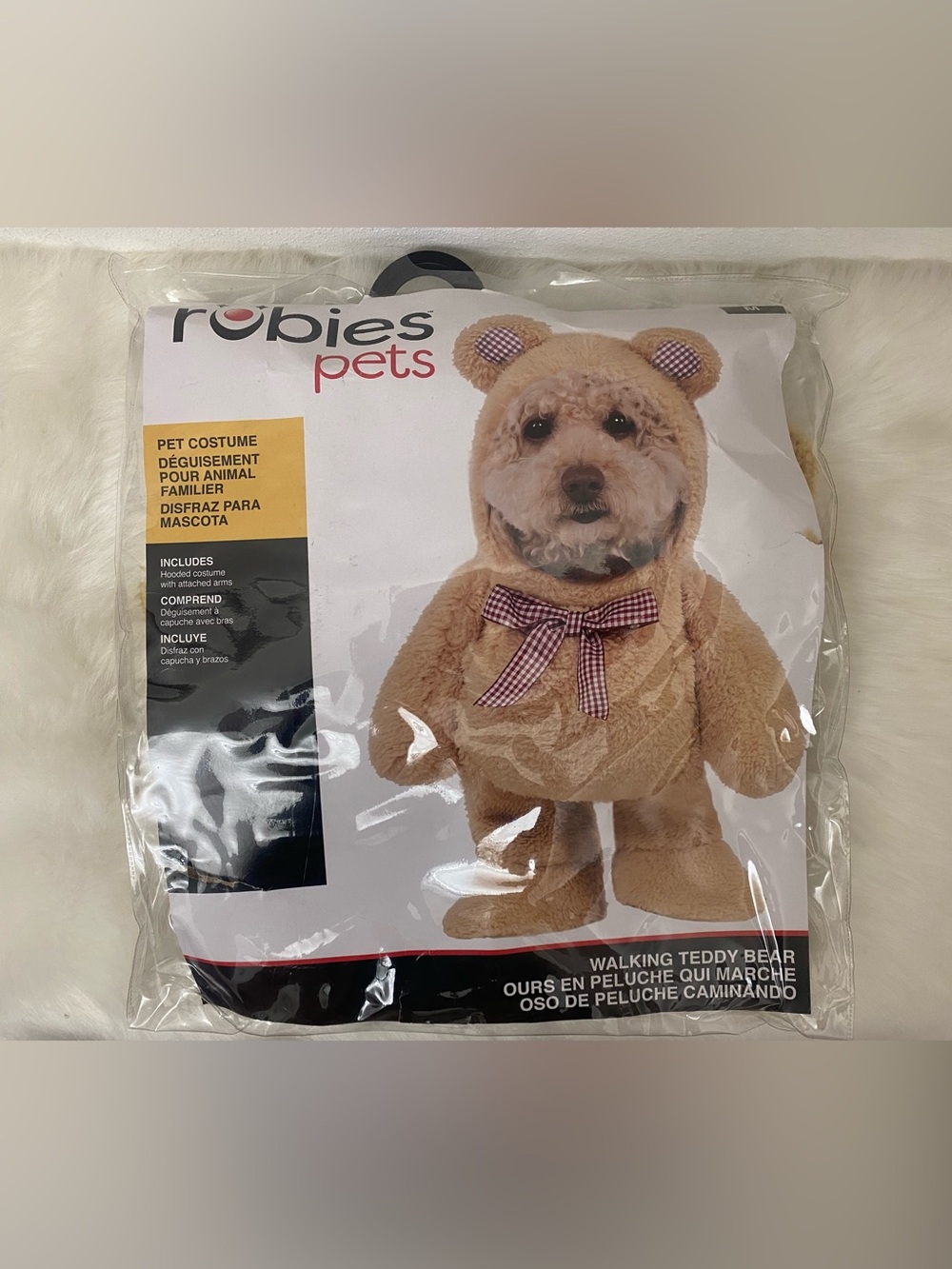 pet costume walking teddy bear medium